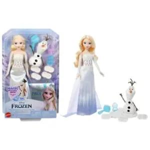 lutka-frozen-elsa-i-olaf-snezni-set-mattel