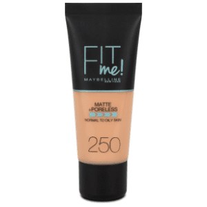 MAYBELLINE Fit me matte tečni puder 250 sun beige 30ml slide slika