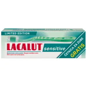 Pasta LACALUT Sensitive 75ml + četkica za zube gratis slide slika
