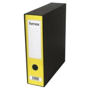 Registrator sa kutijom A4 FORNAX Prestige žuti slide slika