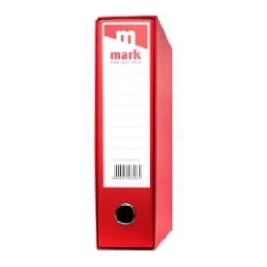 Registrator sa kutijom uski A4 MARK crveni slide slika