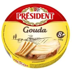 Topljeni sir PRESIDENT gauda 140g slide slika