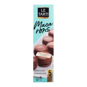 Biskvit LE TARTI Macarons čokolada 60g slide slika