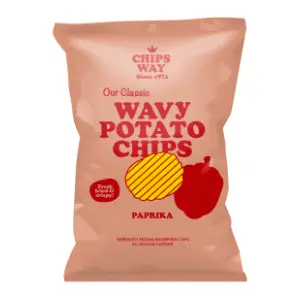 CHIPS WAY paprika rebrasti 150g slide slika