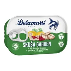 DELAMARIS Garden skuša sa povrćem 125g slide slika
