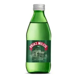 Gazirana voda KNJAZ MILOŠ staklo 250ml slide slika