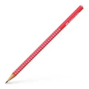Grafitna olovka FABER CASTELL sparkle HB candy cane red 1kom slide slika