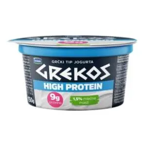 Grčki jogurt GREKOS high protein 150g slide slika