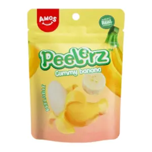 Gumene bombone AMOS Peelerz banana 65g slide slika