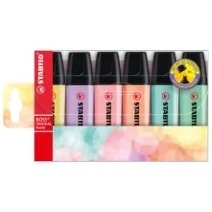 Marker STABILO boss original pastel set 6kom slide slika