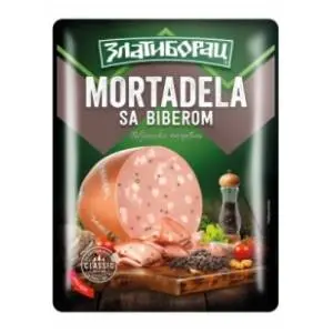 Mortadela ZLATIBORAC sa biberom 125g slide slika