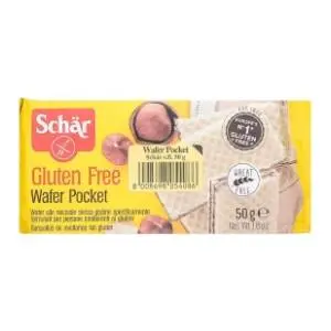 SCHAR Water pocket napolitanke sa lešnikom bez glutena 50g slide slika