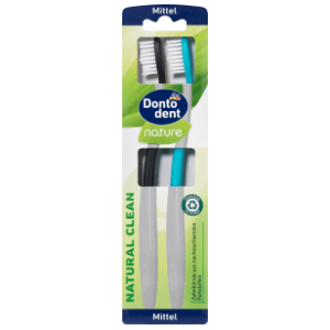 DONTODENT Natural clean medium četkica za zube 2kom slide slika