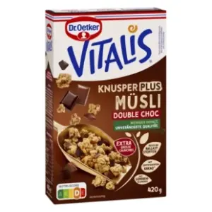DR. OETKER Vitalis knusper musli double choc 420g slide slika