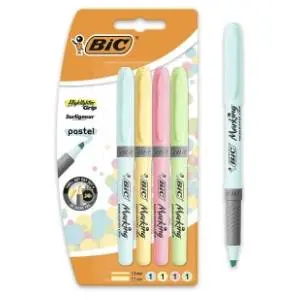 Flomasteri BIC Grip pastel blister 4kom slide slika
