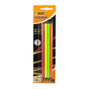 Grafitna olovka BIC evolution fluo 4kom slide slika