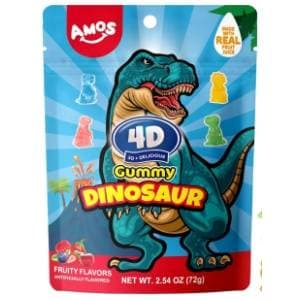 Gumene bombone AMOS 4D dinosaur 72g slide slika
