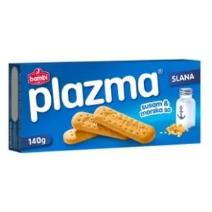 Keks Bambi PLAZMA slana susam i morska so 140g slide slika