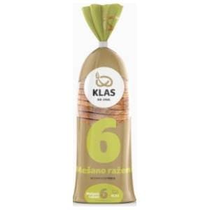 KLAS hleb mešano raženi rezani 500g slide slika
