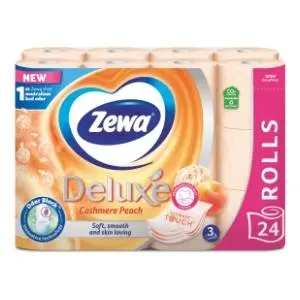 Toalet papir ZEWA deluxe peach 3sloja 24kom slide slika