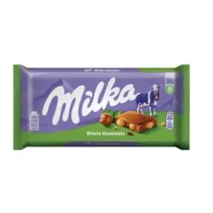 Čokolada MILKA celi lešnici 100g slide slika