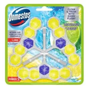 WC osveživač DOMESTOS power 5 lime 3x55g slide slika