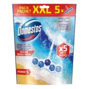 WC osveživač DOMESTOS power 5 ocean 5x50g slide slika