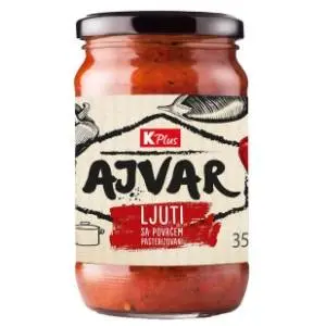 Ajvar K PLUS ljuti sa povrćem 350g slide slika