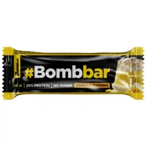 BOMBBAR bar banana puding bez šećera 40g slide slika