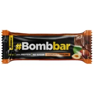 BOMBBAR bar lešnik i čokolada bez šecera 40g slide slika