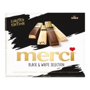 Bombonjere MERCI black i white 240g slide slika