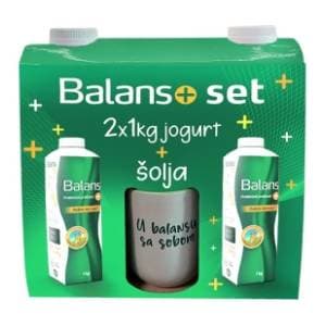 Jogurt IMLEK Balans 2x1kg + šolja slide slika