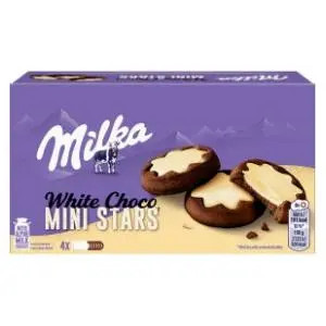 Keks MILKA choco mini stars white 150g slide slika