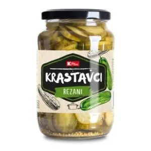 Krastavci K PLUS rezani 670g slide slika