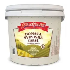 MATIJEVIĆ domaća svinjska mast kantica 1kg slide slika