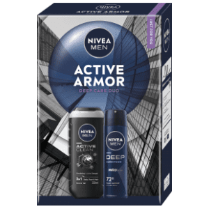 NIVEA Men set Active armor (gel za tuširanje i dezodorans) slide slika