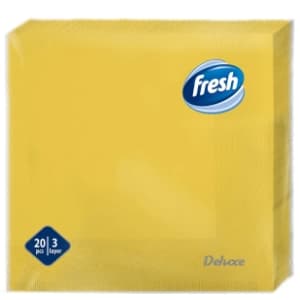 Salvete FRESH žute 3sloja 20kom slide slika