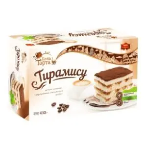 DEN TORTA Tiramisu trajni kolač 430g slide slika