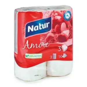 Ubrus NATUR Amore 3sloja 2kom slide slika