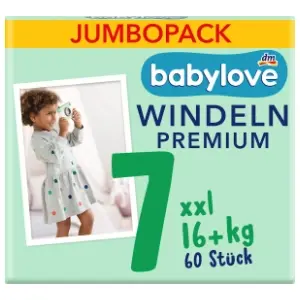 BABYLOVE pelene premium 7 XXL 60kom slide slika