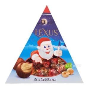 Bombonjera LEXUS Deda Mraz lešnik krem 120g slide slika