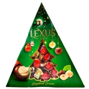 Bombonjera LEXUS novogodišnja lešnik krem 120g slide slika