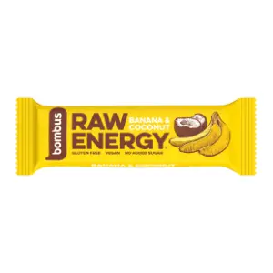 BOMBUS raw energy bar kokos i banana 50g slide slika