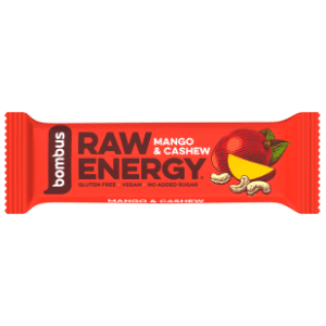 BOMBUS raw energy bar mango i indijski orah 50g slide slika