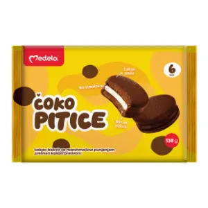 Čoko pitice MEDELA kakao sa marshmallow filom 138g slide slika