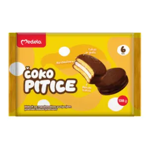Čoko pitice MEDELA sa marshmallow filom 138g slide slika