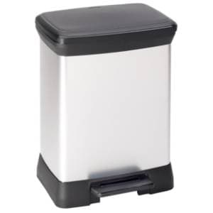CURVER kanta za smeće deco silver 30l slide slika