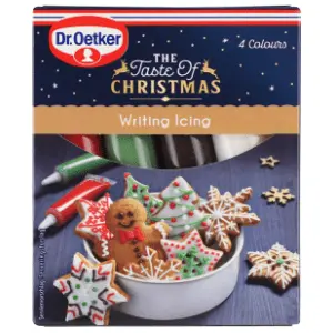 DR.OETKER Dekor za tortu christmas writing 76g slide slika
