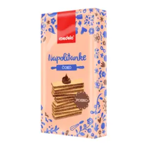 Napolitanka MEDELA Čoko posne 400g slide slika