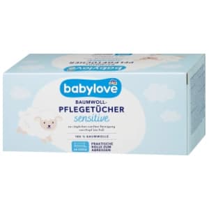 Pamučne maramice BABYLOVE sensitie 100% 50kom slide slika